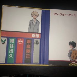 My hero academia sticky notepad book